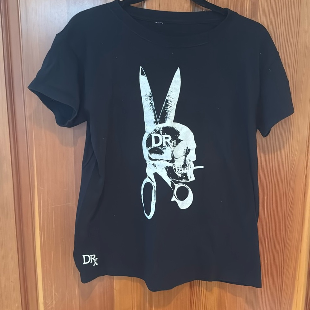 Extremely rare DrX Romanelli skull “playboy” bunny tee